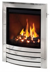 chrome gas fire
