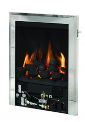 classic chrome gas fire