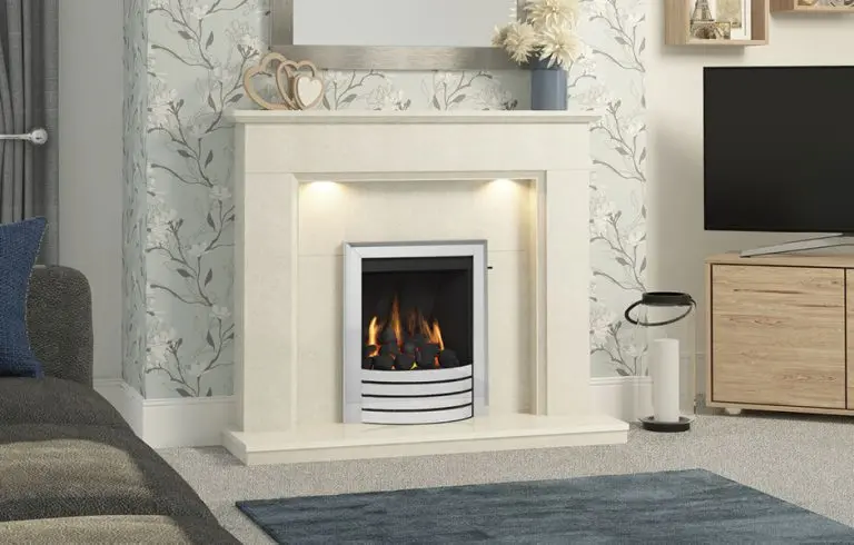 modern gas inset fire